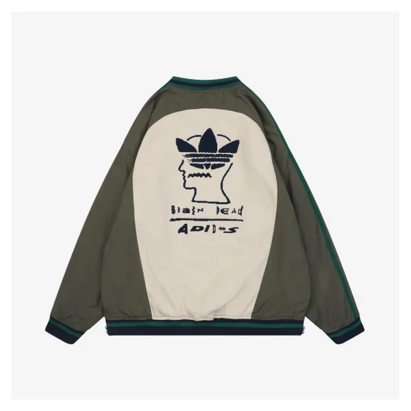 Adidas × Brain Dead V-Neck Sweatshirt Back side