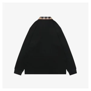 BBry Check Collar Polo Shirt Back side