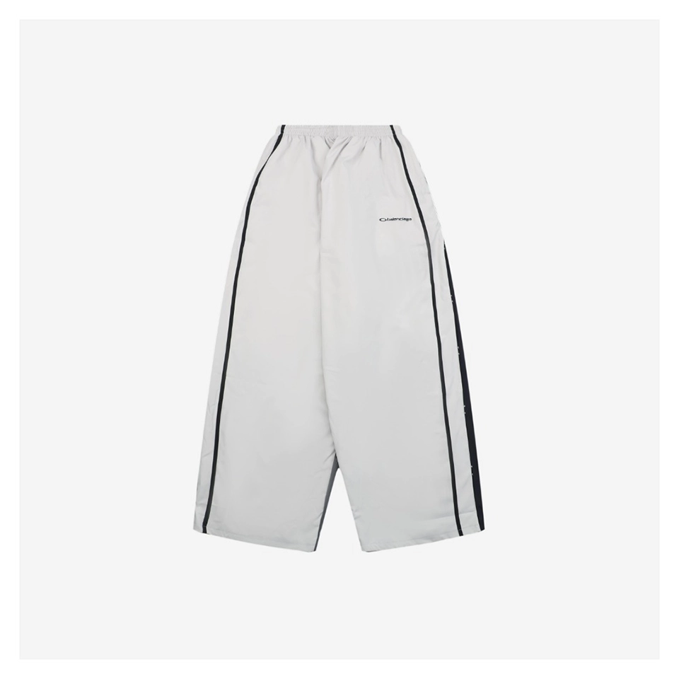 Balenciaga Color-Block Wide-Leg Pants
