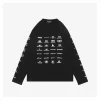 Balenciaga Multilogo Graphic Shirt (Black/White)