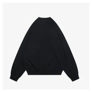 Balenciaga Signature Plaque Wool Crewneck Sweater Back side