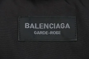 Balenciaga Small Oval Logo Puffer Jacket Black Logo tag