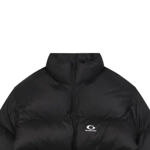 Balenciaga Small Oval Logo Puffer Jacket Black