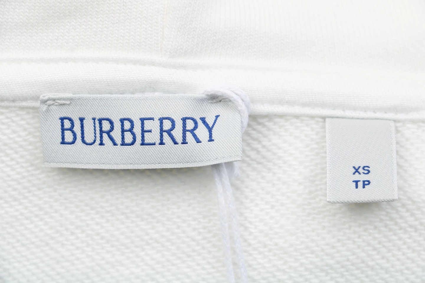 Burberry Equestrian Knight Embossed Logo Hoodie White Logo tag