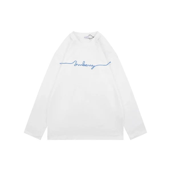 Burberry Signature Rope Embroidery Shirt White Front view