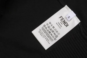 F Metallic Logo Jacquard T-shirt Wash tag