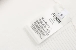 F Metallic Logo Jacquard T-shirt Wash tag