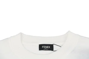 F Metallic Logo Jacquard T-shirt Neckline