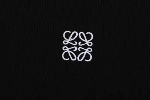 L Small Anagram Embroidery Crewneck Sweatshirt Black Logo