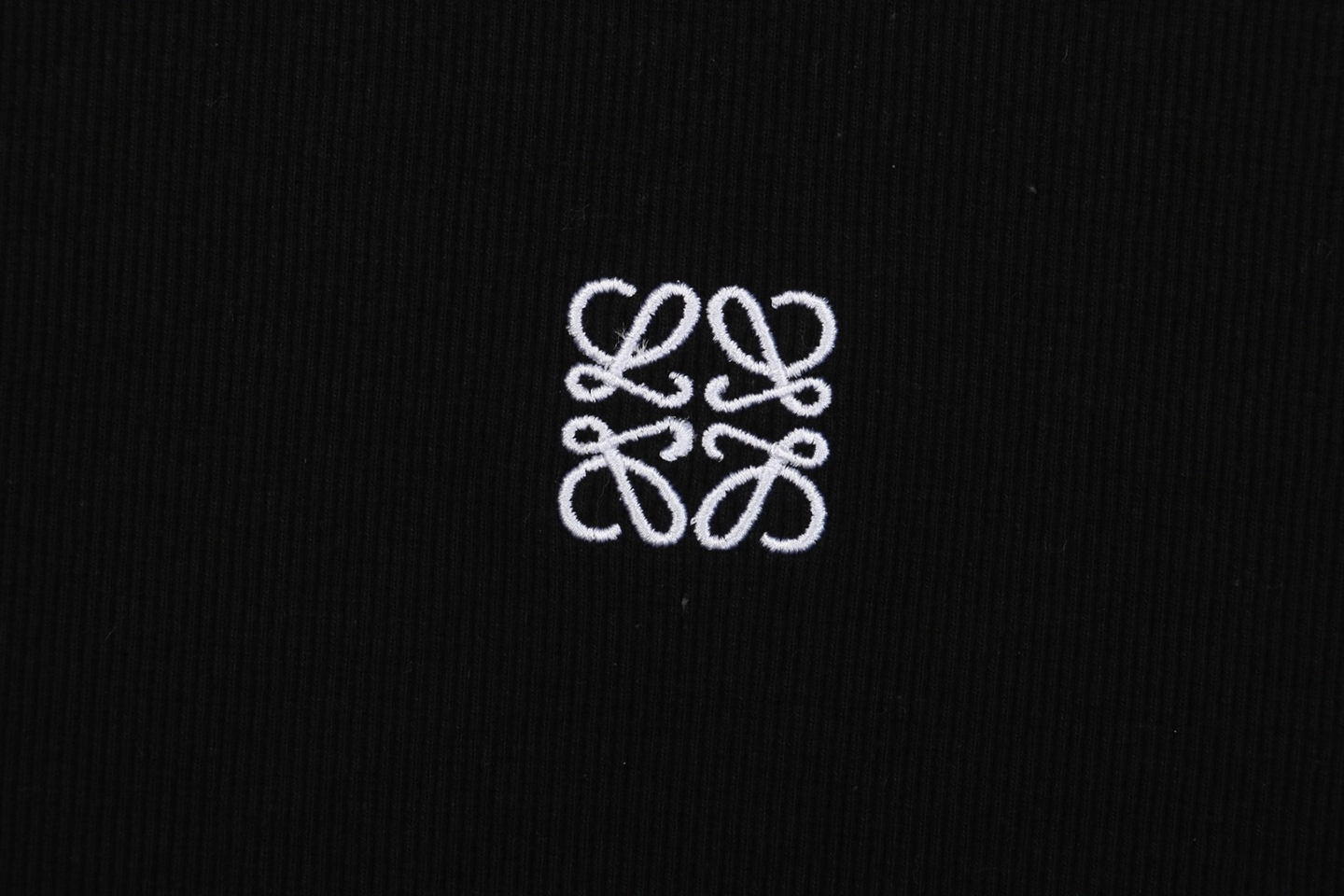 L Small Anagram Embroidery Crewneck Sweatshirt Black Logo