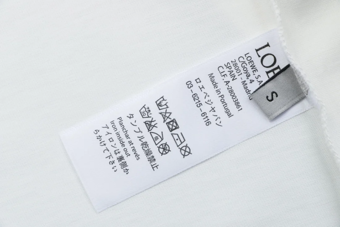 Loewe Hollow Logo Pocket Detail Shirt White Wash label