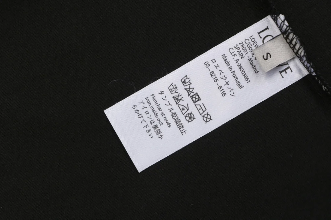 Loewe Hollow Logo Pocket Detail Shirt Black Wash label