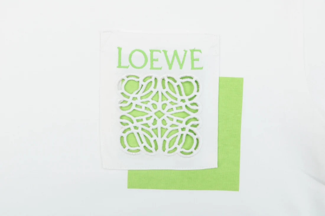 Loewe Hollow Logo Pocket Detail Shirt White Front Brand