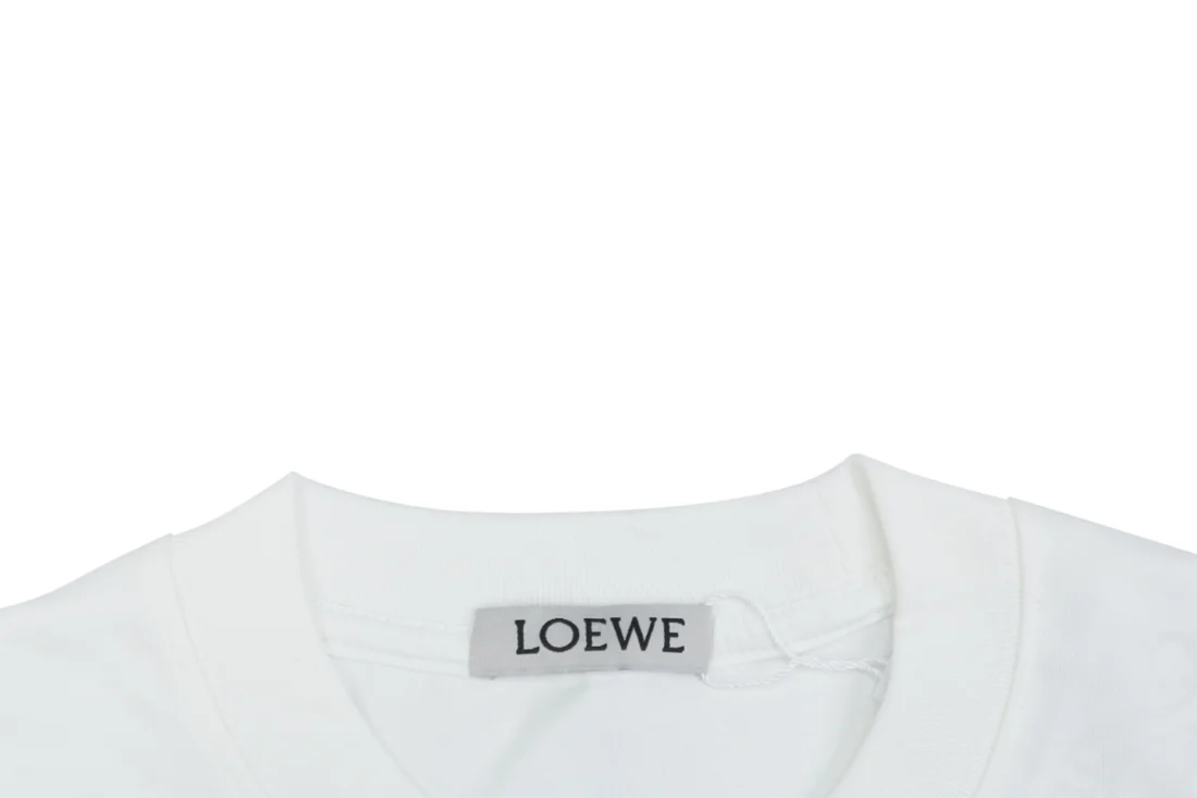 Loewe Hollow Logo Pocket Detail Shirt White Collar