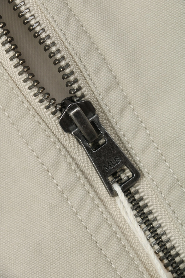 MLB NY Four-Pocket Workwear Canvas Jacket Zipper end