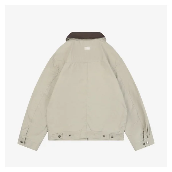 MLB NY Four-Pocket Workwear Canvas Jacket Back side
