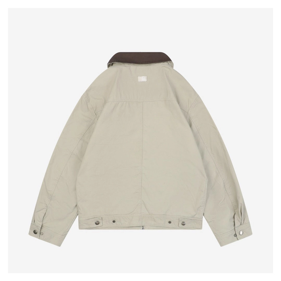 MLB NY Four-Pocket Workwear Canvas Jacket Back side