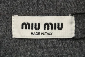 MM Color-Block Polo Collar Wool Sweater Logo tag