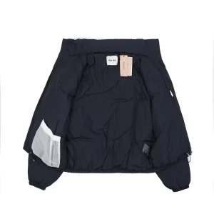 MM Panel Puffer Jacket Navy Inside