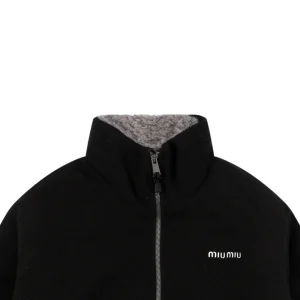 MM Small Logo Fleece Down Jacket