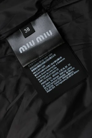 MM Small Logo Fleece Down Jacket Logo tag