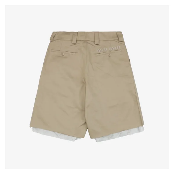 MM Striped-Lining Tailored Shorts Back side