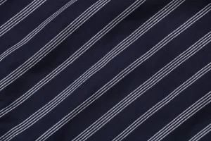 MM Striped Quarter-Zip Polo Sweatshirt