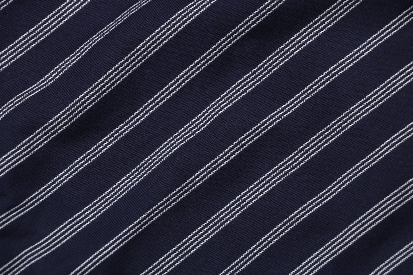 MM Striped Quarter-Zip Polo Sweatshirt