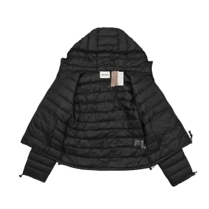 Miu Miu Hooded Down Black Jacket Inside