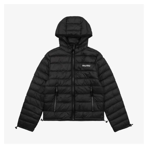 Miu Miu Hooded Down Black Jacket