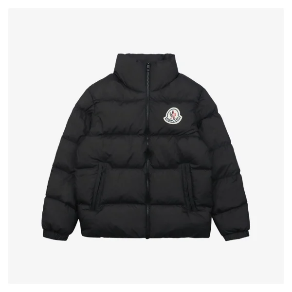 Moncler Citala Large Logo Down Jacket Black Front side