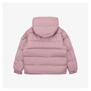 Mxxcler Maya Matte Hooded Down Jacket Pink Back side