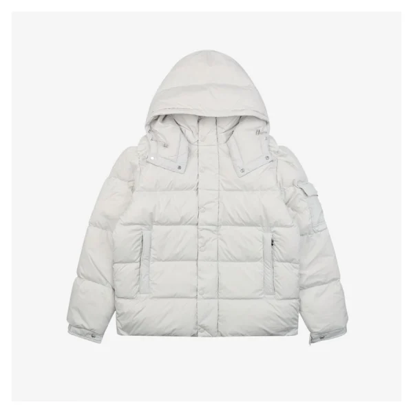Mxxcler Maya Matte Hooded Down Jacket White Front side