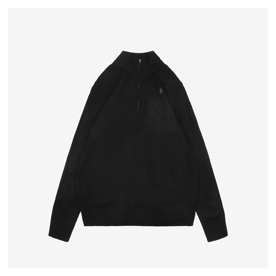 Ralph Lauren Small Pony Quarter-Zip Sweater Front side