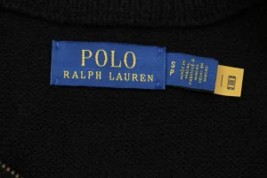 Ralph Lauren Small Pony Quarter-Zip Sweater Logo tag