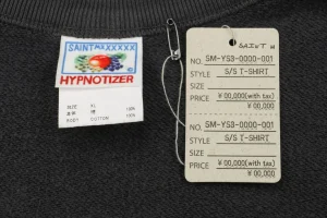 Saint Michael Baby Tadpole Print Crewneck Sweatshirt Logo tag
