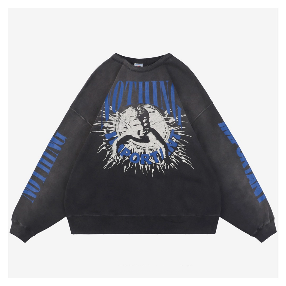 Saint Michael Baby Tadpole Print Crewneck Sweatshirt