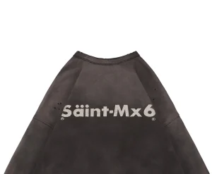 Saint Michael CHAOS Distressed Crewneck Sweatshirt