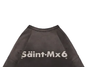 Saint Michael CHAOS Distressed Crewneck Sweatshirt