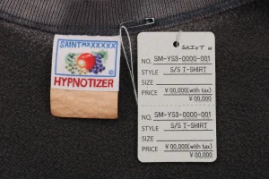 Saint Michael CHAOS Distressed Crewneck Sweatshirt Logo tag