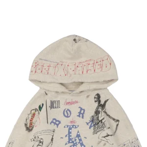 Saint Michael LA Diamond Allover Graffiti Hoodie