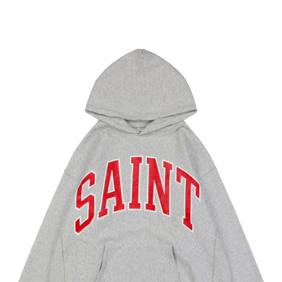 Saint Michael SAINT Arch Letter Hoodie Grey