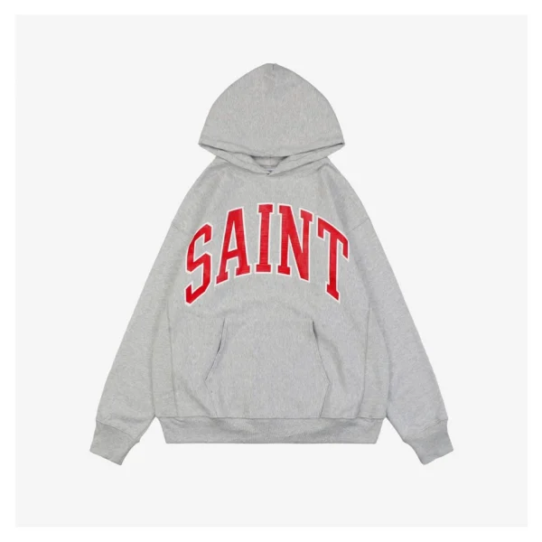 Saint Michael SAINT Arch Letter Hoodie Grey