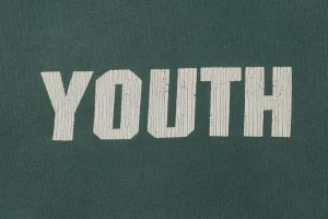 Saint Michael YOUTH Distressed Print Crewneck Sweatshirt Back side Print