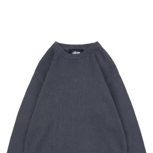Stussy Surfer Graphic Knit Sweater Grey