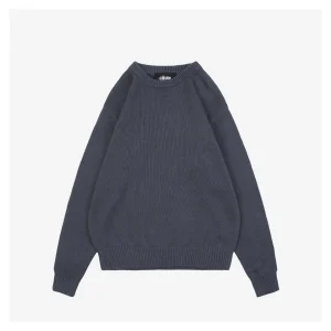 Stussy Surfer Graphic Knit Sweater Grey Front side