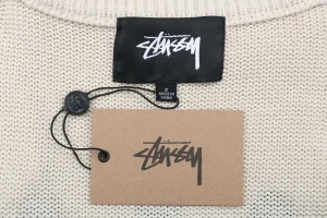 Stussy Surfer Graphic Knit Sweater Logo tag