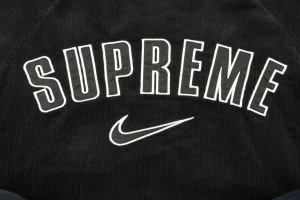 Sup x Nike Mini Swoosh Corduroy Hooded Jacket Back side Logo