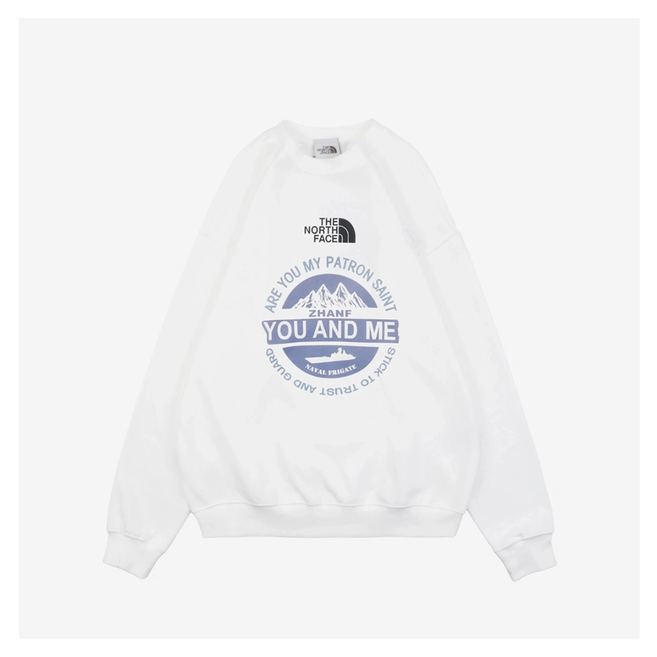 The North Face Mountain Graphic Sweatshirt White Front side