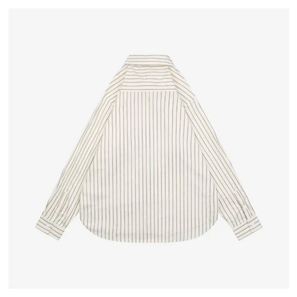 We11done Striped Tie-Detail Shirt Back side
